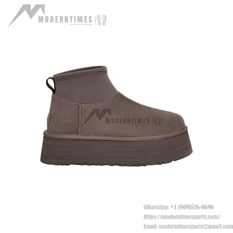 UGG ウィメンズ クラシック ミニ ディッパー サンダークラウド 1168170-THND - スタイリッシュで防水のプラットフォームブーツ UGG ウィメンズ クラシック ミニ ディッパー サンダークラウド 1168170-THND - 防水仕様のプラットフォームブーツ