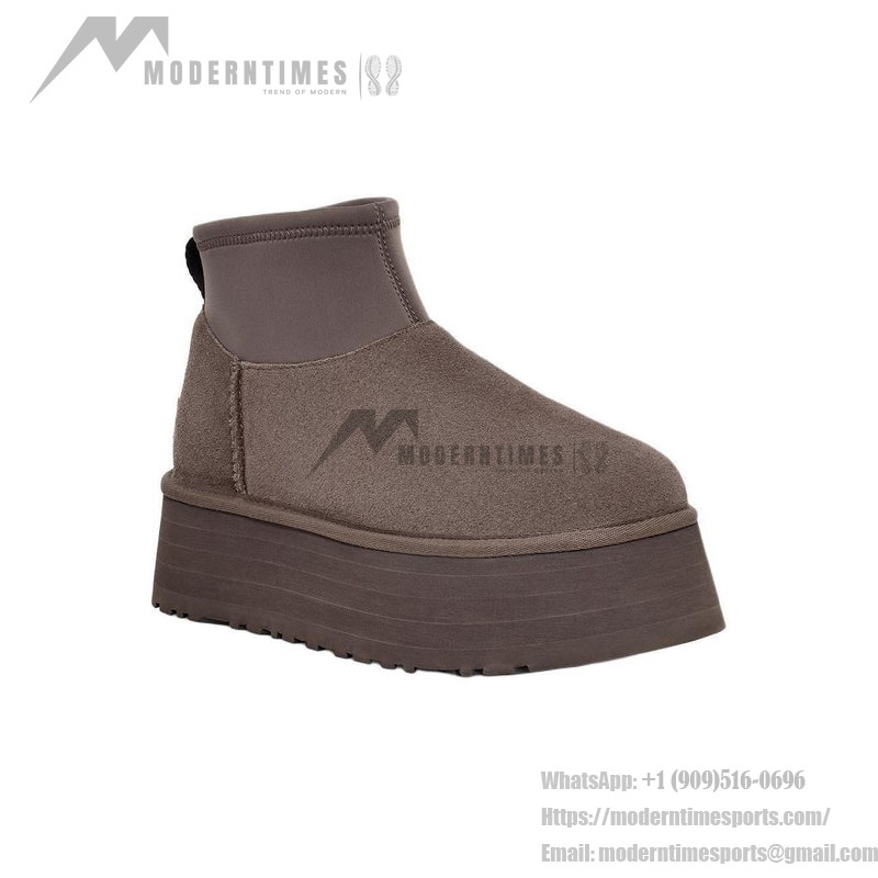 UGG ウィメンズ クラシック ミニ ディッパー サンダークラウド 1168170-THND - スタイリッシュで防水のプラットフォームブーツ UGG ウィメンズ クラシック ミニ ディッパー サンダークラウド 1168170-THND - 防水仕様のプラットフォームブーツ
