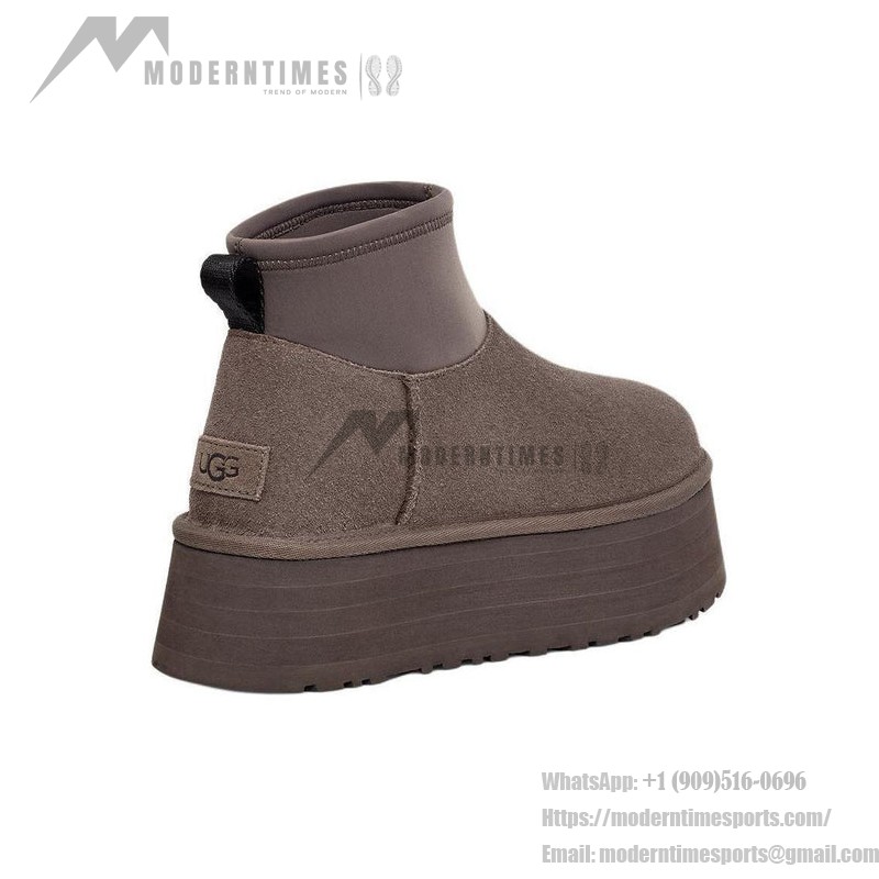 UGG ウィメンズ クラシック ミニ ディッパー サンダークラウド 1168170-THND - スタイリッシュで防水のプラットフォームブーツ UGG ウィメンズ クラシック ミニ ディッパー サンダークラウド 1168170-THND - 防水仕様のプラットフォームブーツ