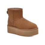 UGG クラシック ミニ プラットフォーム チェスナット 1134991 - 毎日使えるスタイリッシュなシープスキンブーツ UGG クラシック ミニ プラットフォーム チェスナット 1134991 ブーツ - スエードとシープスキンの快適さとプラットフォームソール