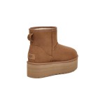 UGG クラシック ミニ プラットフォーム チェスナット 1134991 - 毎日使えるスタイリッシュなシープスキンブーツ UGG クラシック ミニ プラットフォーム チェスナット 1134991 ブーツ - スエードとシープスキンの快適さとプラットフォームソール