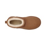 UGG クラシック ミニ プラットフォーム チェスナット 1134991 - 毎日使えるスタイリッシュなシープスキンブーツ UGG クラシック ミニ プラットフォーム チェスナット 1134991 ブーツ - スエードとシープスキンの快適さとプラットフォームソール