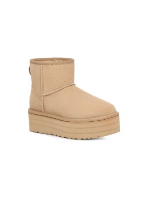 UGG Classic Mini Platform Mustard Seed 1134991 - Stylish Sheepskin Boots with Trendy Platform Sole