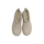 UGG レディース クラシック ウルトラ ミニ プラットフォーム ゴート 1135092 - 高さを演出するトレンディなシープスキンブーツ UGG レディース クラシック ウルトラ ミニ プラットフォーム ゴート 1135092 ブーツ - シープスキンとスエードの快適さとプラットフォームソール