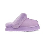 UGG ディスクエット パープル - 暖かさと快適さのためのシープスキンスリッパ UGG ディスクエット パープル 1122550 スリッパ - シープスキンとスエードの快適さ