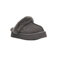 UGG ディスクエット グレー 1122550 - 究極の快適さを提供する高級シープスキンスリッパ