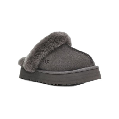 UGG ディスクエット グレー 1122550 - 究極の快適さを提供する高級シープスキンスリッパ