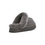 UGG ディスクエット グレー 1122550 - 毎日の快適さのためのシープスキンスリッパ UGG ディスクエット グレー 1122550 スリッパ - 快適なシープスキンとウールの裏地
