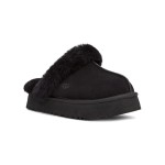 UGG ディスクエット スリッパ ブラック:快適でスタイリッシュなスリッパ シープスキンライニング付きのUGG ディスクエット スリッパ ブラック