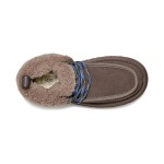 UGG ウィメンズ ファンカッラ キャビンカフ ブーツ ブラウン 1143954 - 快適なスエードブーツ UGG ウィメンズ ファンカッラ キャビンカフ ブーツ ブラウン 1143954 - シープスキン裏地付きスエードブーツ