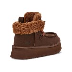 UGG レディース ファンカラ キャビン カフ ブーツ ブラウン 1143954 UGG レディース ファンカラ キャビン カフ ブーツ ブラウン 1143954 - シープスキン裏地付きスエードブーツ