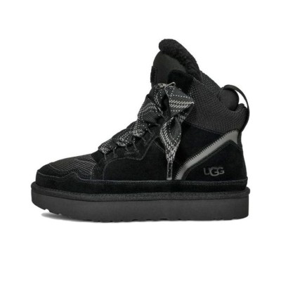UGG レディース Highmel ブラック ハイトップスニーカー – スタイリッシュで暖かい冬用フットウェア | 型番 1145390-BLK