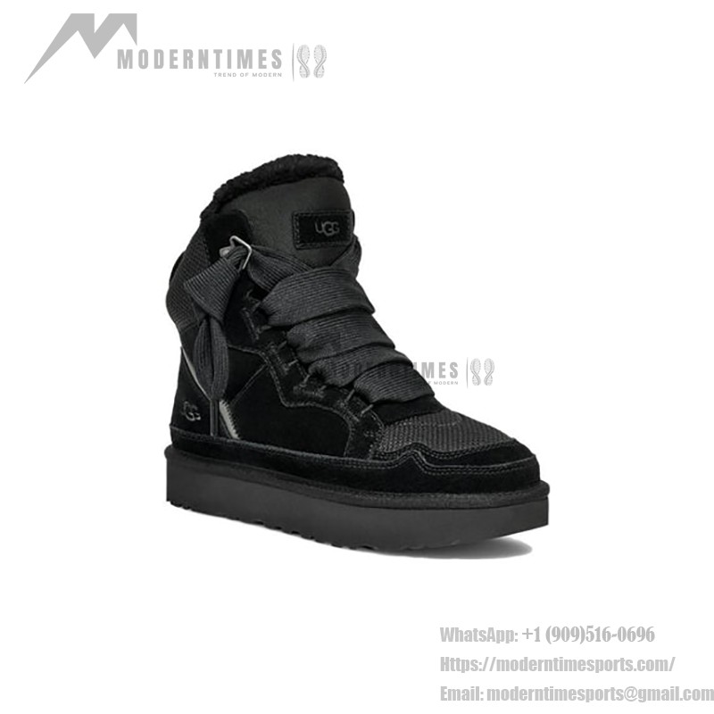 UGG Women's Highmel Black High-Top Sneakers – Model 1145390-BLK UGG Women's Highmel Black High-Top Sneakers – Stylish & Warm Winter Footwear (Model 1145390-BLK)
