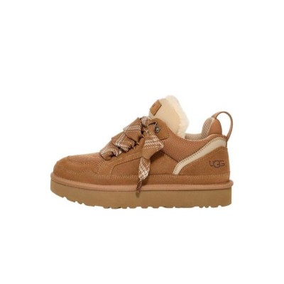 UGG Women's Lowmel Chestnut 1144032 - Stylish and Cozy Suede Sneakers with Sheepskin Lining