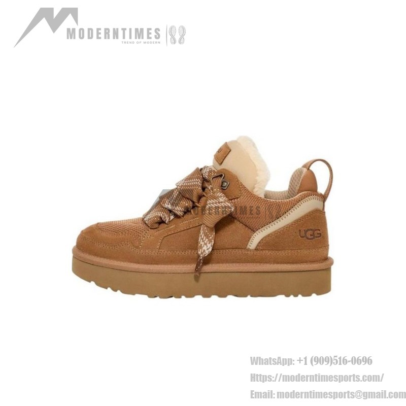 UGG Women's Lowmel Chestnut 1144032 UGG Women's Lowmel Chestnut 1144032 - Cozy Sheepskin-Lined Suede Sneakers