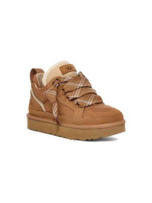 UGG 여성 로멜 체스트넛 1144032 - 스타일리시하고 편안한 양가죽 안감 스웨이드 스니커즈