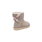 UGG Women's Mini Bailey Bow II Grey 1153611 - Warm and Stylish Ankle Boots with Bow Detail UGG Women's Mini Bailey Bow II Grey 1153611 - Cozy Sheepskin Ankle Boots with Stylish Bow Detail