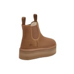 UGG Women's Neumel Platform Chelsea Boot Chestnut 1134526-CHE UGG Women's Neumel Platform Chelsea Boot Chestnut 1134526-CHE - Suede Boots with Sheepskin Lining