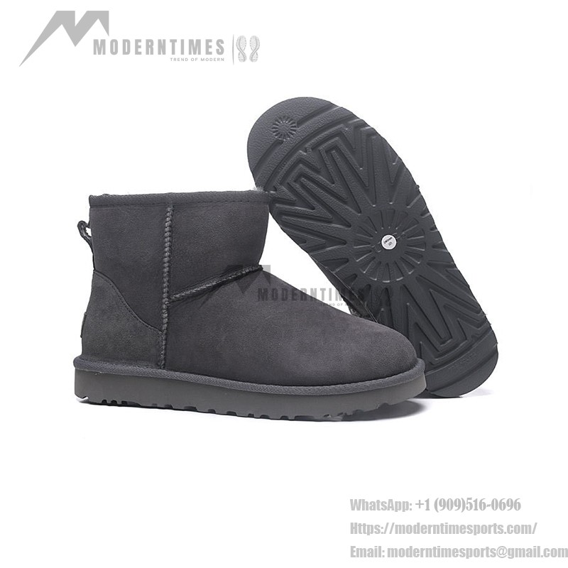 UGG ウィメンズ クラシック ミニ II ブーツ グレー 1016222 - スタイリッシュで暖かい冬用ブーツ UGG ウィメンズ クラシック ミニ II ブーツ グレー 1016222 - 暖かくてスタイリッシュなフリース裏地付きブーツ