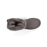 UGG レディース Bailey Bow II ブーツ グレー 1016225 - 暖かくスタイリッシュなスエードブーツ UGG レディース Bailey Bow II ブーツ グレー 1016225 - スエードブーツとシープスキン裏地、リボンディテール