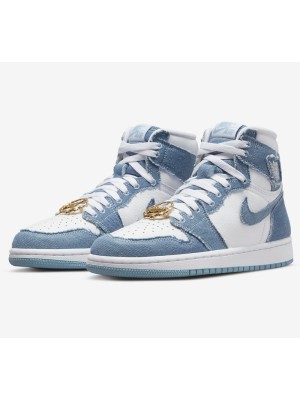 Air Jordan 1 High OG Denim Women's Basketball Shoes DM9036-104