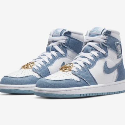 Air Jordan 1 High OG Denim Women's Basketball Shoes DM9036-104