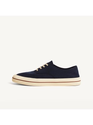 Loro Piana Nantucket Walk Sneaker FAR1445 W000 Blue Navy – Luxury Italian Canvas Sneakers for Men & Women | Lightweight Quiet Luxury Casual Shoes