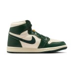 Air Jordan 1 High OG Pro Green Men's Shoes - Black, White and Green Side View