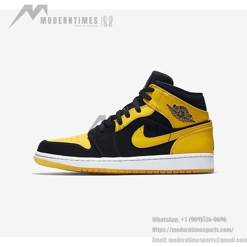 Air Jordan 1 Mid “New Love” 554724-035 – Classic Design with Bold Yellow and Black Colorway Air Jordan 1 Mid “New Love” 554724-035 High-Top Sneakers