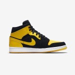 Air Jordan 1 Mid “New Love” 554724-035 – Classic Design with Bold Yellow and Black Colorway Air Jordan 1 Mid “New Love” 554724-035 High-Top Sneakers