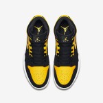 Air Jordan 1 Mid “New Love” 554724-035 – Classic Design with Bold Yellow and Black Colorway Air Jordan 1 Mid “New Love” 554724-035 High-Top Sneakers