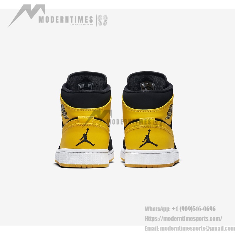 Air Jordan 1 Mid “New Love” 554724-035 – Classic Design with Bold Yellow and Black Colorway Air Jordan 1 Mid “New Love” 554724-035 High-Top Sneakers