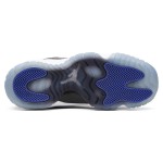Air Jordan 11 Low 528896-153 ホワイトスニーカー、ブラックパテントレザー、アイシーブルーアウトソール