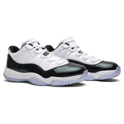 Air Jordan 11 Low ‘Concord’ 528895-145 - White and Black Sneakers with Patent Leather & Icy Blue Outsole