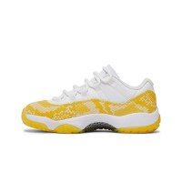 Air Jordan 11 Low 'Yellow Snakeskin' AH7860-107 – Iconic White & Yellow Sneaker with Bold Snakeskin Detail