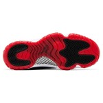 Air Jordan 11 Retro Bred Velvet DB5457-061 ブラックベルベット スニーカー 赤のアクセントと白のミッドソール