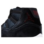 Air Jordan 11 Retro Bred Velvet DB5457-061 ブラックベルベット スニーカー 赤のアクセントと白のミッドソール