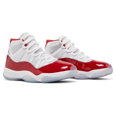 Air Jordan 11 Retro 'Cherry' CT8012-116 – Classic White and Red Sneakers with Patent Leather Shine