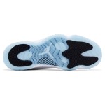 Air Jordan 11 Retro 'Legend Blue' CT8012-104 ホワイトスニーカー 氷色のアウトソールと黒いカラー付き