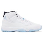 Air Jordan 11 Retro 'Legend Blue' CT8012-104 ホワイトスニーカー 氷色のアウトソールと黒いカラー付き