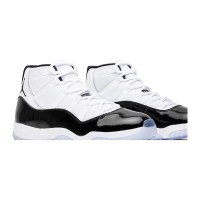Air Jordan 11 Retro 'Concord' 378037-100 – Iconic Black & White Sneakers with Icy Outsole for Timeless Style