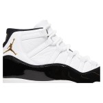 Air Jordan 11 Retro 'DMP' CT8012-170 ホワイトとブラックのスニーカー ゴールドジャンプマンロゴとミルキーアウトソール付き