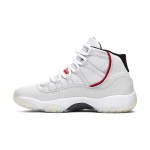 Air Jordan 11 Retro 378038-016 – Classic White Sneaker with Red Accents and Milky Outsole