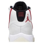 Air Jordan 11 Retro 378038-016 – Classic White Sneaker with Red Accents and Milky Outsole