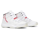 Air Jordan 11 Retro 378038-016 – Classic White Sneaker with Red Accents and Milky Outsole
