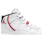 Air Jordan 11 Retro 378038-016 – Classic White Sneaker with Red Accents and Milky Outsole