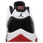 Air Jordan 11 Low "Bred" AV2187-160 - ブラック、ホワイト＆レッドのパテントレザー仕上げスニーカー