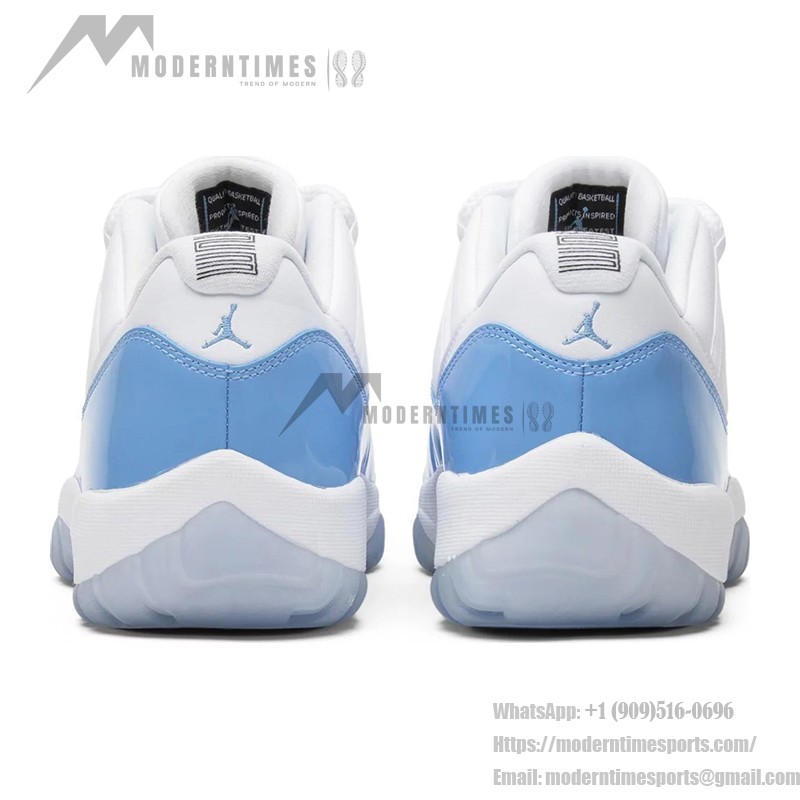 Air Jordan 11 Low "UNC" 528895-106 – ホワイトとカロライナブルーのアイスソール付きスニーカー