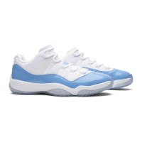 Air Jordan 11 Low "UNC" 528895-106 – Ikonische Weiße & Hellblaue Sneaker mit Eisiger Sohle für Zeitlosen Stil