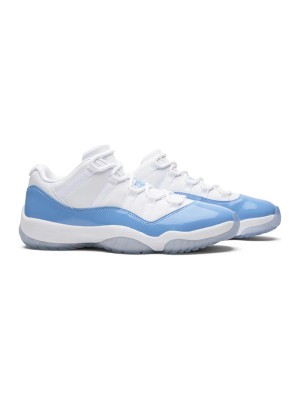 Air Jordan 11 Low "UNC" 528895-106 – Iconic White & Carolina Blue Sneakers with Icy Sole for Timeless Style
